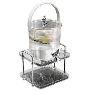 <b>Tea</b> Fruit <b>Infusion</b> Pitcher With Rabbit Handle Large Capacity Round Glass Water Jug For Party Summer 2024 - Product Image 5
