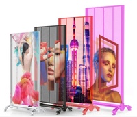 Affichage LED transparent 3D haute luminosité pour extérieur, écran de fenêtre avec SDK pour la publicité