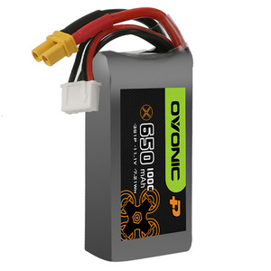 Batería LiPo Ovonic de 650mAh 100C 3S 4S 6S XT30 para Dron FPV Toothpick de 3 Pulgadas - Product Image 1