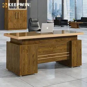 Kalın ahşap ofis masası çalışma ev ofis mobilyaları klasik çin'de yapılan iyi fiyat yüksek kalite
