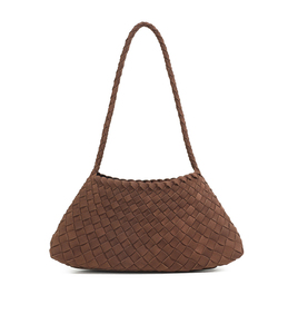 New arrival Woven Faux Suede Shoulder Bag High-end Original Women Luxury <b>Handbag</b> PU Leather Custom Logo - Product Image 3