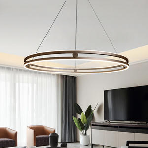 Lámpara Colgante Circular de Lujo de Diseño Italiano Minimalista Nórdico, Altura Ajustable, para Sala de Estar, Dormitorio, Estudio, Comedor - Product Image 6
