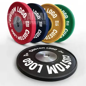 Colour Bumper Plate Fitness Competition Rubber Weightlifting Barbell Bumper Plates