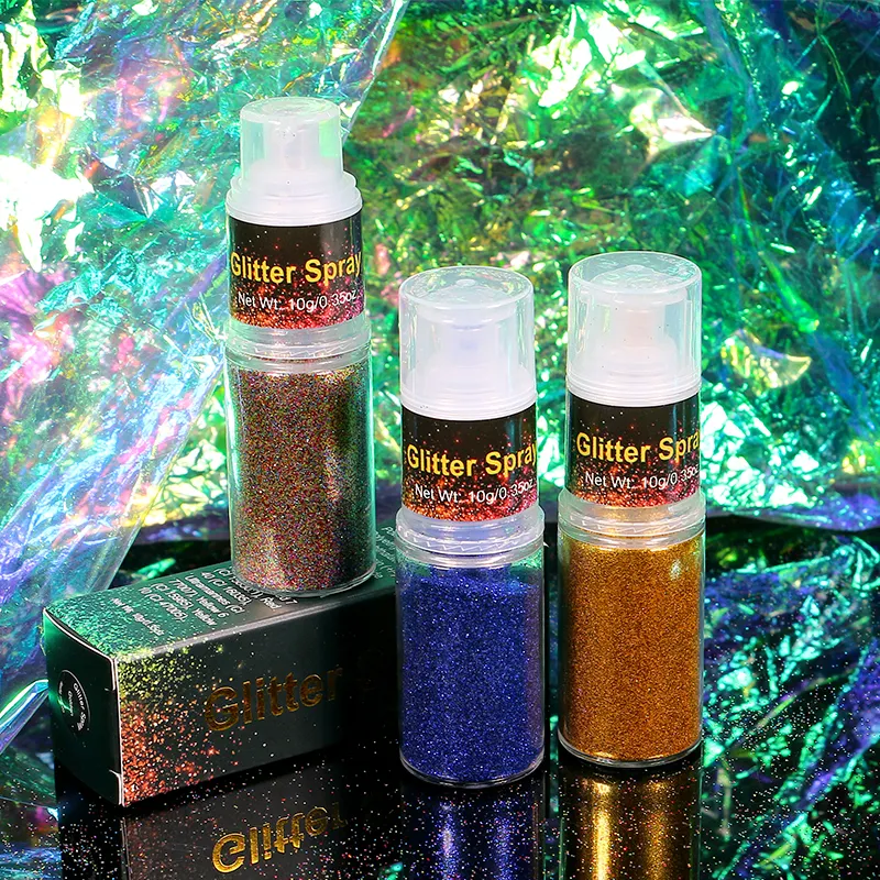 Niet-Toxische Cosmetische Spray Fijne Glitter Spray Voor Haar Lichaamsmake-Up