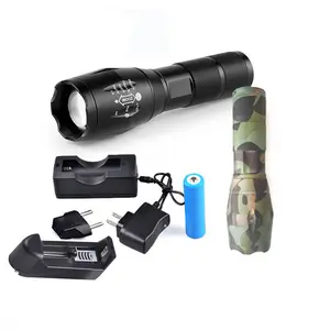 Wholesale 10W Rechargeable Thicker Rubber 1101 Type Light Flashlight Plus Tactical G700 Torch