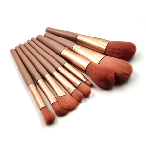 कस्टम लोगो हिप्पोकैम्पस आंखों का चेहरा ब्लश पाउडर 8 पीसी पेशेवर नायलॉन लकड़ी हैंडल कंटूर ब्रश सेट - Product Image 6