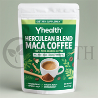 Café Instantané au Collagène et Champignons (Crinière de Lion, Chaga) Mélangé à du Café Arabica Gourmet pour la Santé des Cheveux, de la Peau et des Ongles