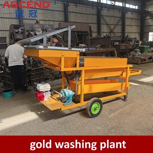 Impianto Portatile di Lavaggio Oro a Trommel Alimentato a Diesel <span class=keywords><strong>3</strong></span>-5-8 Tph per il Recupero dell'Oro Alluvionale, Adatto agli Artigiani Minatori in Zimbabwe - Product Image 1
