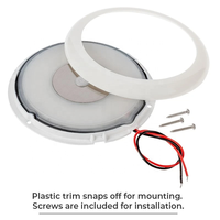 Lumière de courtoisie marine LED étanche en aluminium, lumière intérieure de bateau, lumière de cabine de bateau, lumière de plafond de caravane