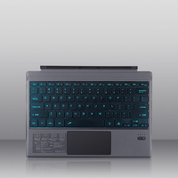 Keyboard Nirkabel Layar Sentuh Magnetik untuk Tablet Microsoft Surface PRO3/4/5/6/7 GO/GO2