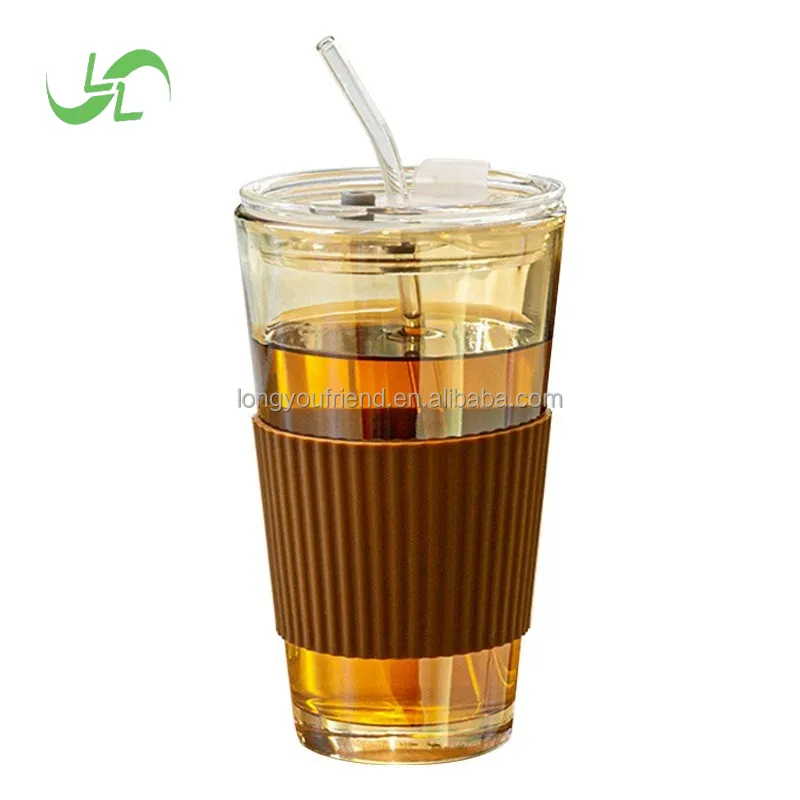 Portable Anti-Scald Double Drinking Bamboo Cup with Straw and Lid Espresso and Coffee Beer Mug for Wholesale or Gift Use