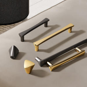 Zinc Alloy Modern Cabinet Door Drawer <b>Handles</b> for <b>Kitchen</b> Bedroom Wardrobe & Dresser-Durable Easy Installation - Product Image 2