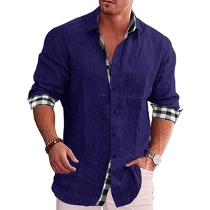 Maglietta Casual da uomo in <span class=keywords><strong>lino</strong></span> di cotone <span class=keywords><strong>t</strong></span>-<span class=keywords><strong>Shirt</strong></span> da <span class=keywords><strong>donna</strong></span> - Product Image 2