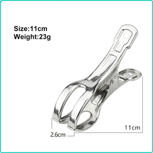 Đa Chức Năng Thép Không Gỉ Kẹp Quần Áo Đa Kích Thước Clip Chống Trượt Và Windproof Quần Áo Khô Móc Áo Kẹp Quần Áo - Product Image 4