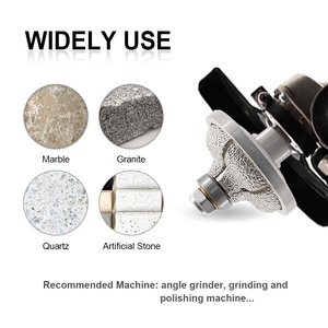 V-loại kim cương tay hồ sơ bánh xe Granite <span class=keywords><strong>bullnose</strong></span> công cụ Router bit với M14 5/8 ''-11 Chủ đề cho đá cẩm thạch Countertop cạnh - Product Image 5