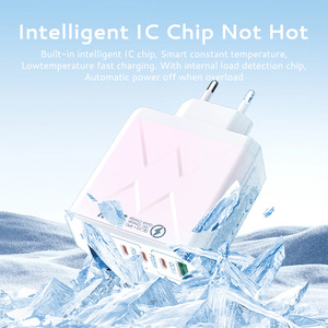 Vendita calda ue UK US Plug 50W USB <span class=keywords><strong>A</strong></span> + tipo <span class=keywords><strong>C</strong></span> ricarica veloce adattatore di alimentazione per telefono cellulare - Product Image 3