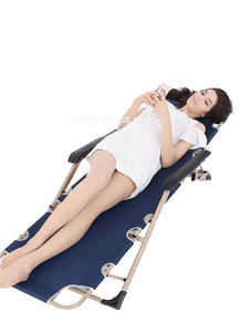 Cama de cadeira portátil dobrável, cama de solteiro portátil para áreas externas acampamento praia lazer - Product Image 2