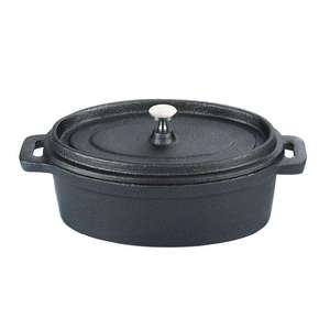 Mini <span class=keywords><strong>cocotte</strong></span> <span class=keywords><strong>en</strong></span> <span class=keywords><strong>fonte</strong></span> ronde avec couvercle pour soupes, macaronis, fromages, légumes et accompagnements - Product Image 1