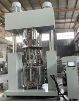 Double mélangeur planétaire sous vide de mastic à haute viscosité 500L déchargeant la machine de presse