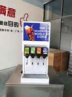 Machine à boissons post-mix fiable, système de fontaine à soda, 500W, 4 vannes, pour salon de thé à bulles, machine à cola de fontaine directe d'usine