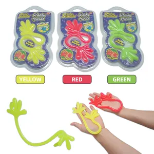 Mãos pegajosas Favores Do Partido Suprimentos De Aniversário Brinquedos Engraçados Favores Do Partido Wacky Stretch Toy Glitter Mãos Pegajosas