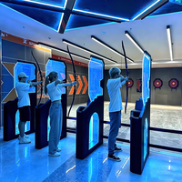 Juego de Tiro con Arco para Niños, Juego Interactivo de Proyección de Tiro con Arco para Interiores, Equipo para Atracciones de Parques Infantiles