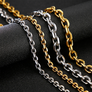 Fashion Stainless Steel Men Chain <strong>Bracelets</strong> Non Tarnish Stainless Steel Silver <strong>Gold</strong> Rolo Cable Link Chain <strong>Bracelet</strong> for Men <strong>Boys</strong> - Product Image 3