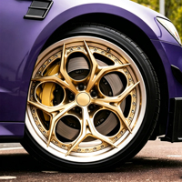 Rines Forjados Personalizados de 17 18 19 20 21 22 Pulgadas 4x100 4x114 5x108 5x112 5x114.3 5x115 5x120 5x127 5x130 CF4 de Alto Rendimiento con Diseño Cóncavo Profundo