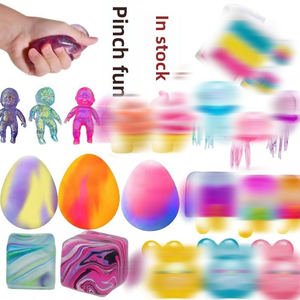 Luckykoo Nee Cube Méduse Lapin Donut Jouet Anti-Stress Motif Goutte d'Eau Flottante Rêveuse Cube de Mélasse Jouet Squishy - Product Image 1
