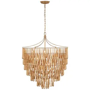Роскошные подвесные светильники в стиле модерн, декоративная металлическая люстра, Подвесная лампа для дома, гостиной