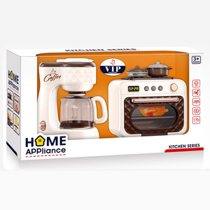Vente en gros d'appareils électroménagers jeu de cuisine jouet cafetière micro-ondes ensemble de jeu de rôle avec lumières et <span class=keywords><strong>musique</strong></span> - Product Image 6