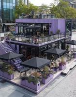 Villa résidentielle modulaire préfabriquée de luxe à 2 étages de 20 pieds, design moderne du milieu du siècle, utilisation en centre commercial ou supermarché, garantie 3 ans