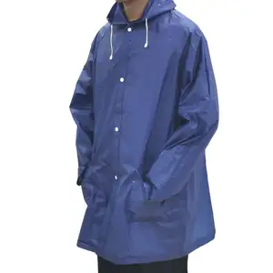 เสื้อกันฝนแบบมีฮู้ด, VS1037พีวีซีกันน้ำด้านหน้ากันฝน