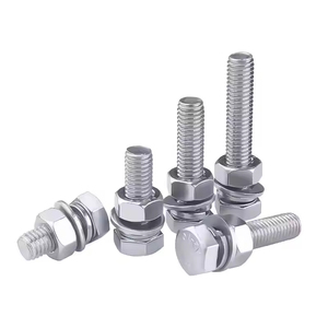 Bộ ốc vít, bu lông và đai ốc bằng thép không gỉ 304, phụ kiện hoàn chỉnh dạng phẳng dài - Product Image 2