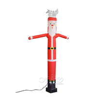 Décoration extérieure Bonhomme de neige Père Noël Danseurs gonflables du ciel Danseur d'air gonflable Noël