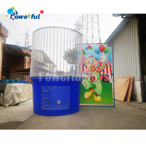 Juego de Carnaval de fiesta barato, máquina de dunker de fácil seguridad, cabina de dunking, tanque de agua inflable - Product Image 4