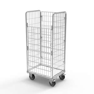 L850xd650xh1745mm लॉन्ड्री रोल केज बहुआयामी ढहने योग्य अलमारियों के दरवाजे गोदाम लॉजिस्टिक ट्रॉली कार्गो और भंडारण उपकरण - Product Image 6