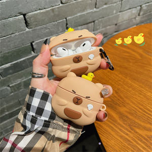 3D หูฟังซิลิโคนนิ่มลายการ์ตูนน่ารักสำหรับ airpod 3สำหรับ airpod 1 2 <span class=keywords><strong>Pro</strong></span> 2สำหรับ <span class=keywords><strong>airpods</strong></span> 4 - Product Image 3