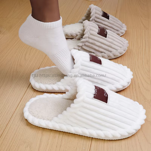 Nuevas Pantuflas de Casa con Punta Cerrada de Pana para Mujer, con Suela de Eva, Pantuflas de Interior para Mujer, Nuevos Estilos con la Mejor Calidad - Product Image 6