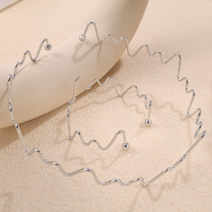 Geometric Stainless Steel Necklace <b>Bracelet</b> <b>Set</b> 18K Gold Plated Irregular Design Unisex Jewelry Fashion Accessory - Product Image 2