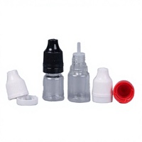 Flacons compte-gouttes en plastique 5ml/10ml, flacons vides pour l'emballage de médicaments liquides, matériau PET
