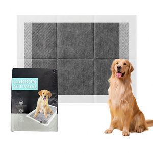 Tapis d'entraînement pour chiens en charbon de bambou OEM personnalisés, jetables, super absorbants, désodorisants, pour l'urine des animaux de compagnie, vente en gros - Product Image 2
