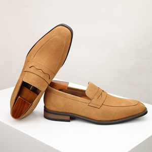 Zapatos de Tacón Bajo de Ante Sintético Negro con Punta Puntiaguda, para Oficina y Trabajo, para Todas las Temporadas, con Suela de Goma Transpirable y Entresuela de EVA, Envío Directo - Product Image 5