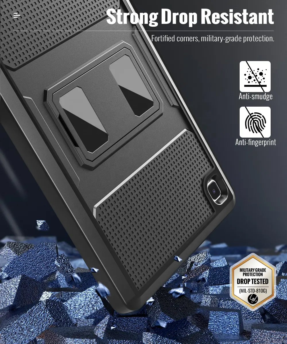 MoKo [Heavy Duty] Shockproof Rugged CoverとBuilt-ScreenでProtectorためSamsung Galaxy Tab A7 Lite 8.7 2021