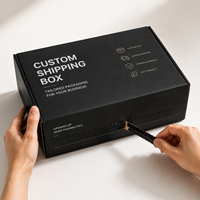 Boîtes d'expédition personnalisées en gros pour avions, boîtes postales, emballages en carton à fermeture éclair, en emballage plat, vente directe usine, meilleur prix
