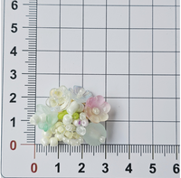Accessoires semi-finis pour sabots, breloques, boucles pour chaussures de sport, perles de riz, grappe de fleurs de lys, boucles d'oreilles DIY, clips de bordure, fleurs pour chaussures