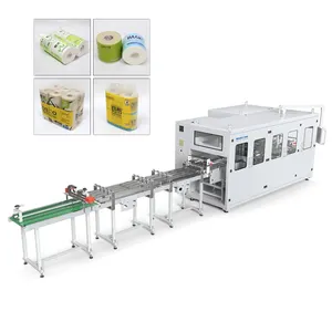 Máquina de embalagem de papel higiênico, totalmente automática, enfeite de papel higiênico/cozinha, multiuso, cozinha, toalha de mão, lenços, máquina de embalagem