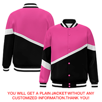 Blousons d'hiver 2024 à manches longues pour hommes, vente en gros, personnalisables, en toile, style Letterman, coupe-vent, col montant, grandes tailles, vierges, style Bomber