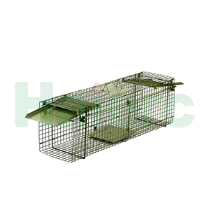 Trappola per animali selvatici Haierc in metallo robusto, gabbia umana per la cattura di animali vivi, per conigli, scoiattoli, gatti randagi e piccoli roditori - Product Image 2