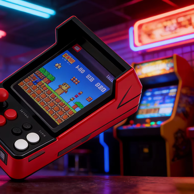 Premium Mini Arcade Cabinet with Joystick & Buttons Retro Gaming Experience for All Ages